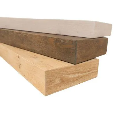 Block Treads, six sided miter, hard wood, waterfall edge