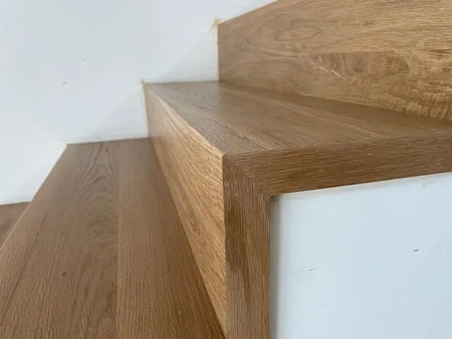 Lock-Miter Waterfall Treads and Riser