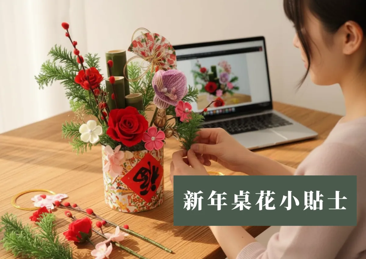 【新年桌花3個小貼士】用保鮮花打造有儀式感的家居佈置 #66