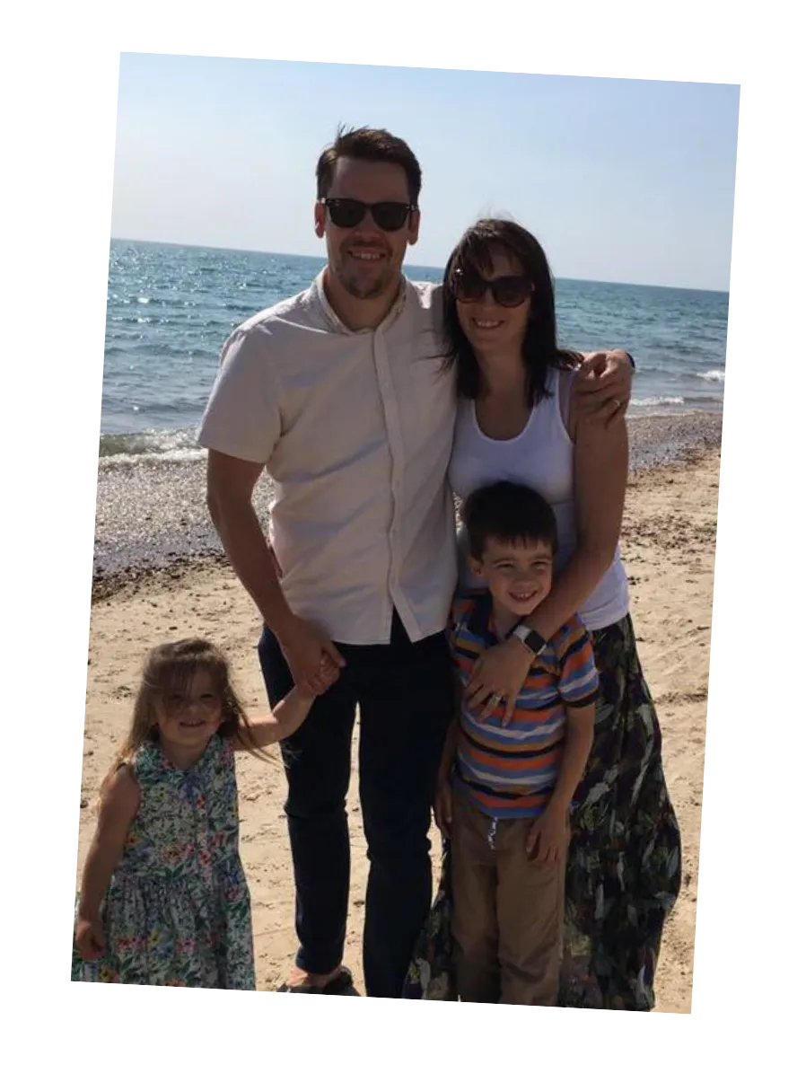 Lisa Pierce with Family