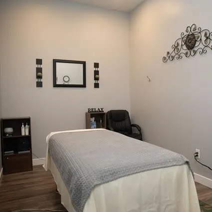 "Calm massage therapy room at Absolute Wellness Peoria"