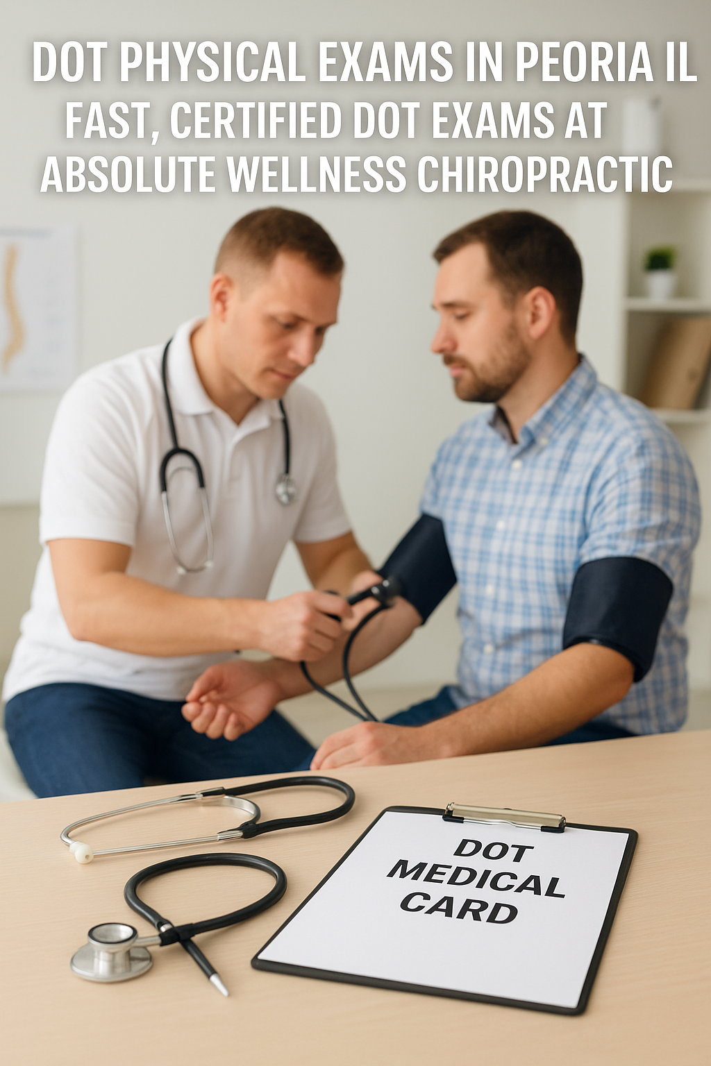 DOT physical exam Peoria IL certified examiner