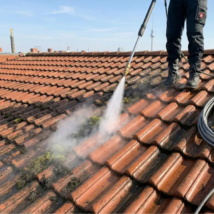Baumfällung Berlin - Frisch gefällter Baum am Gewässer