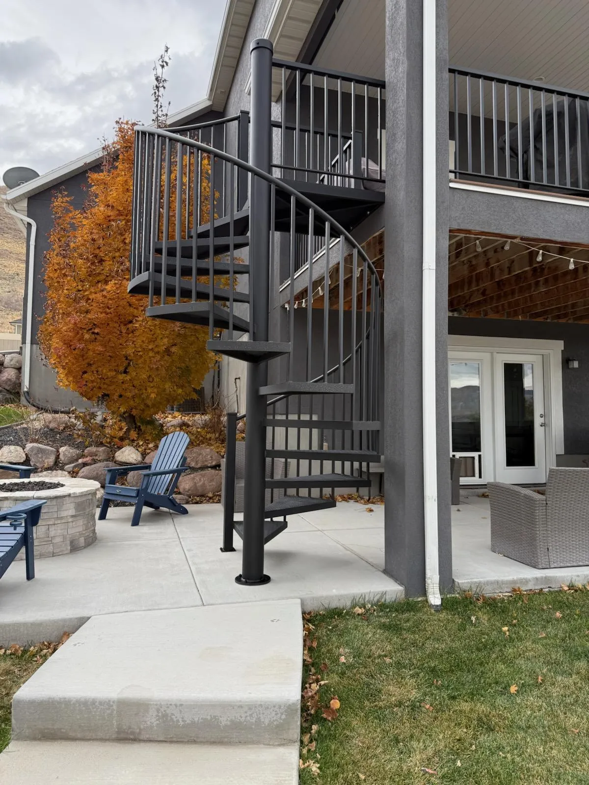 Beautiful custom, outdoor metal railings