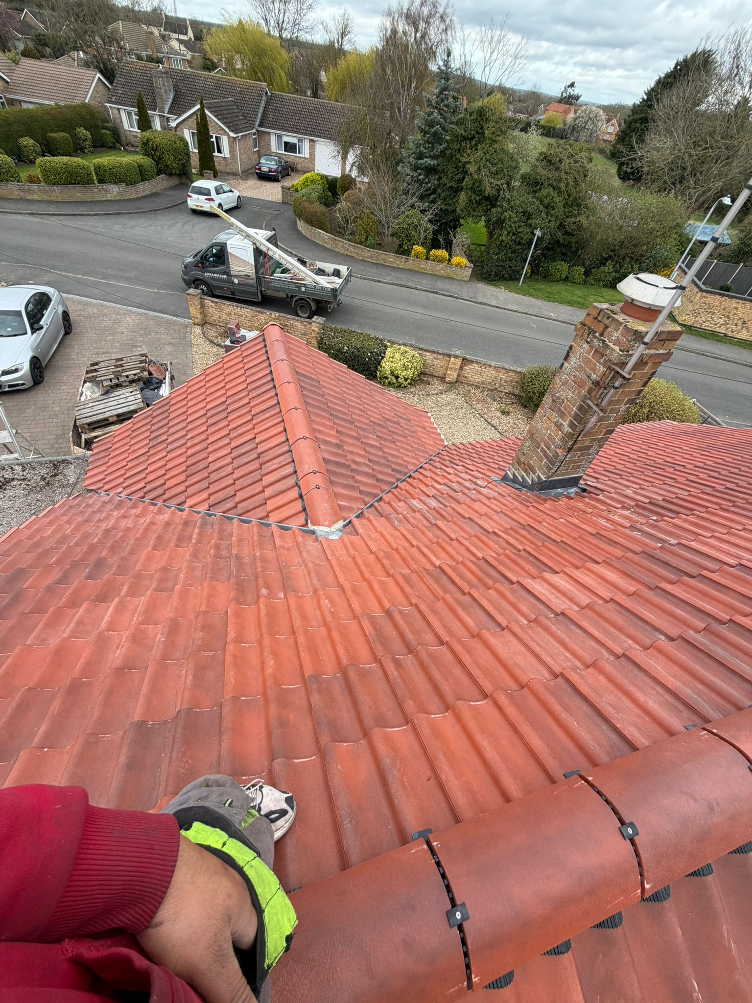 Clay tile roof replacement completed by our professionals