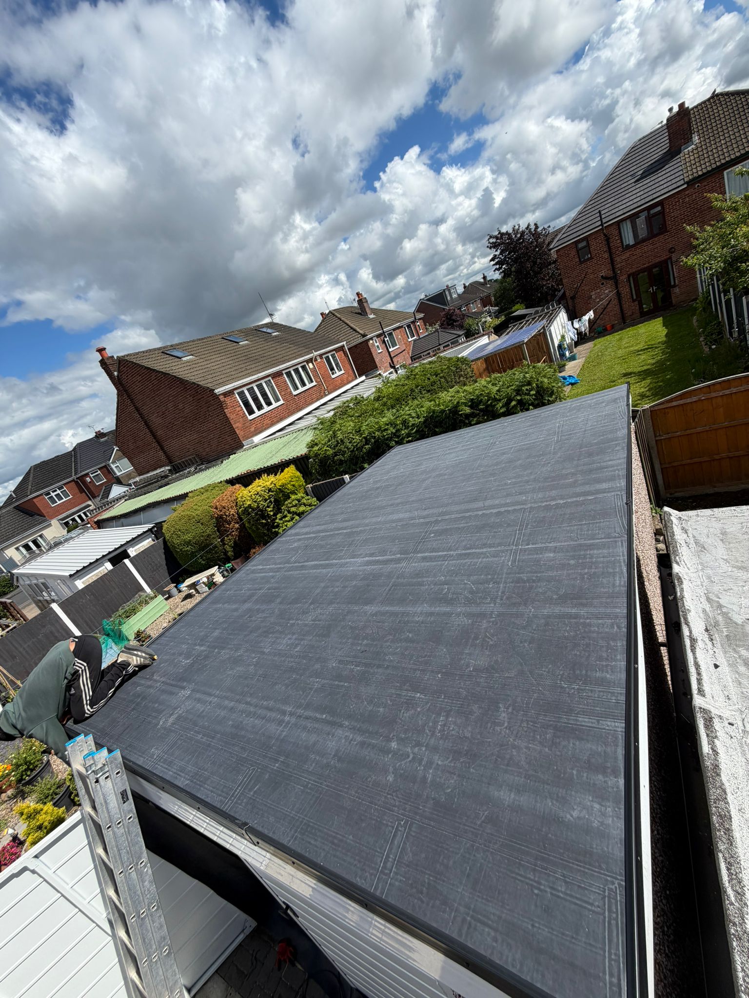 Flat roof replacement completed