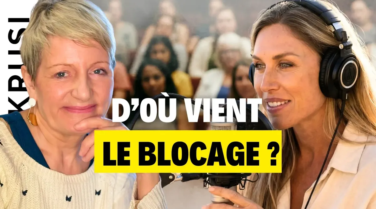 Podcast sur les blocages inconscients de l’accouchement naturel avec Ema Krusi et une experte en mémoire émotionnelle.