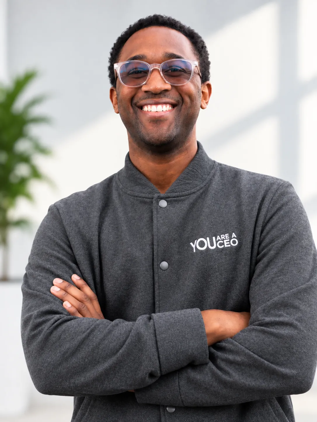 A picture of Christian in YAAC attire  