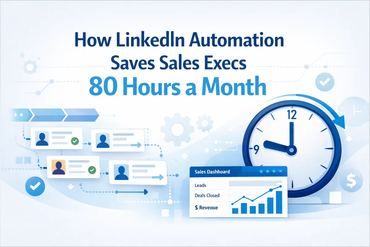 How Automated LinkedIn Outreach Can Save A Sales Executive 80 Hours A Month