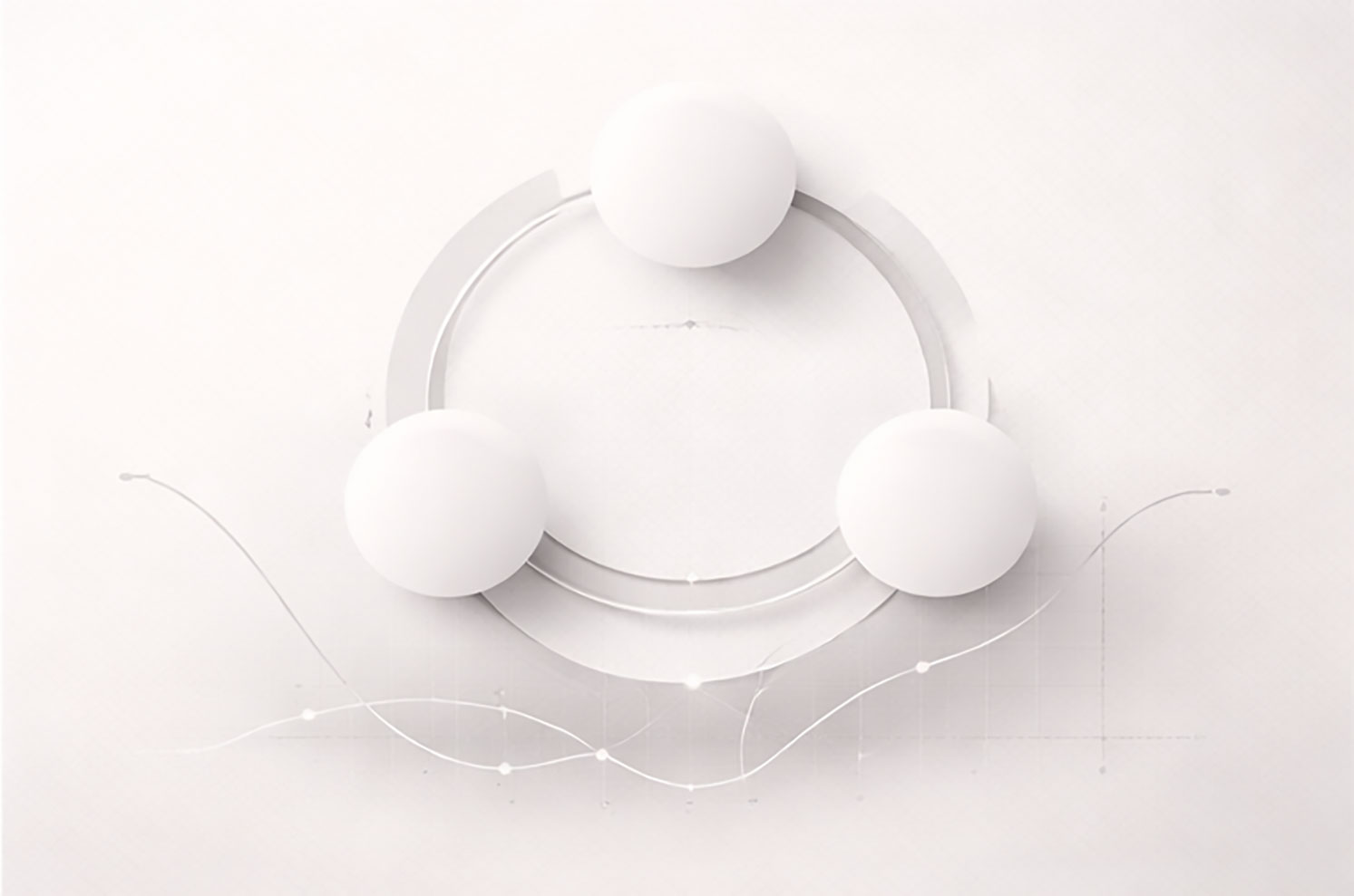 Hände zeigen auf ein Organigramm und annotierte Notizen in einer Besprechung.