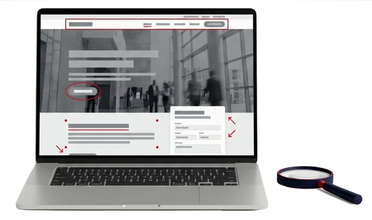 Ein Beispiel für eine Website Diagnose