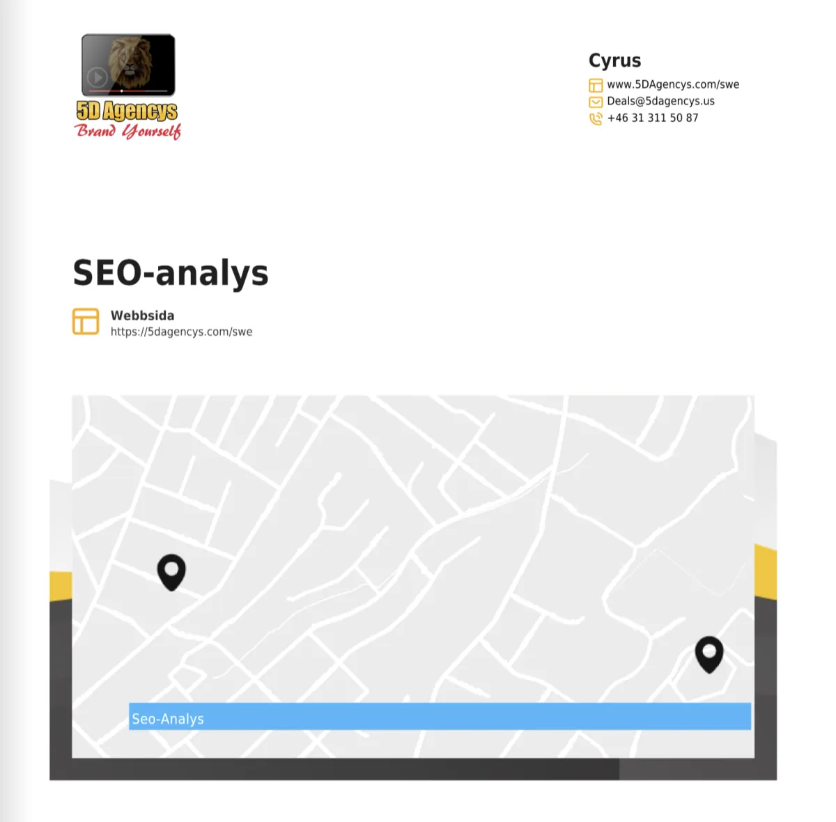 5D Agencys SEO Analys Rapport Ecover 2