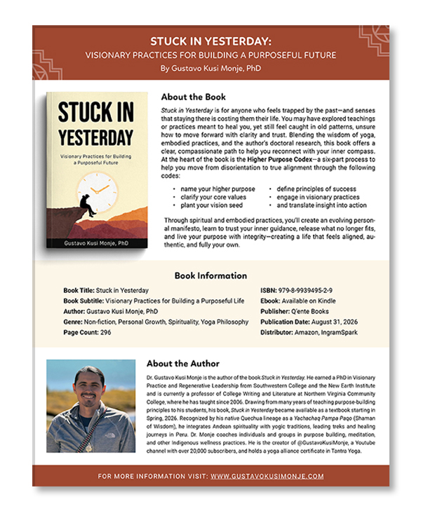 Stuck in Yesterday Book Info Sheet