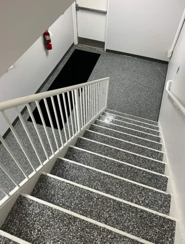 Epoxy garage floor installation in Port St. Lucie, Florida by East Florida Epoxy