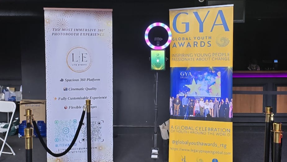 A beautiful stage is decorated for an event.