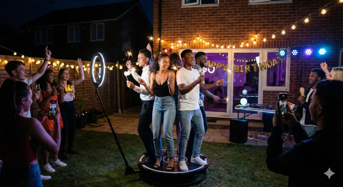 A beautiful stage is decorated for an event.