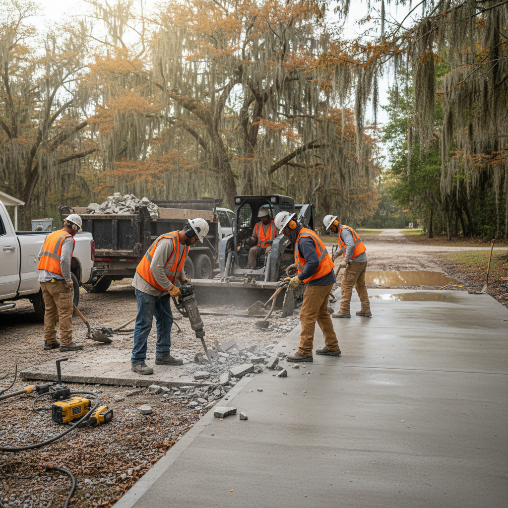 West Valley City Driveway Removal / Re-pour