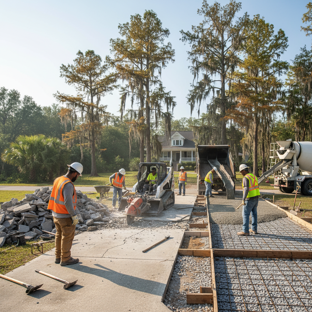 West Jordan Driveway Removal / Re-pour