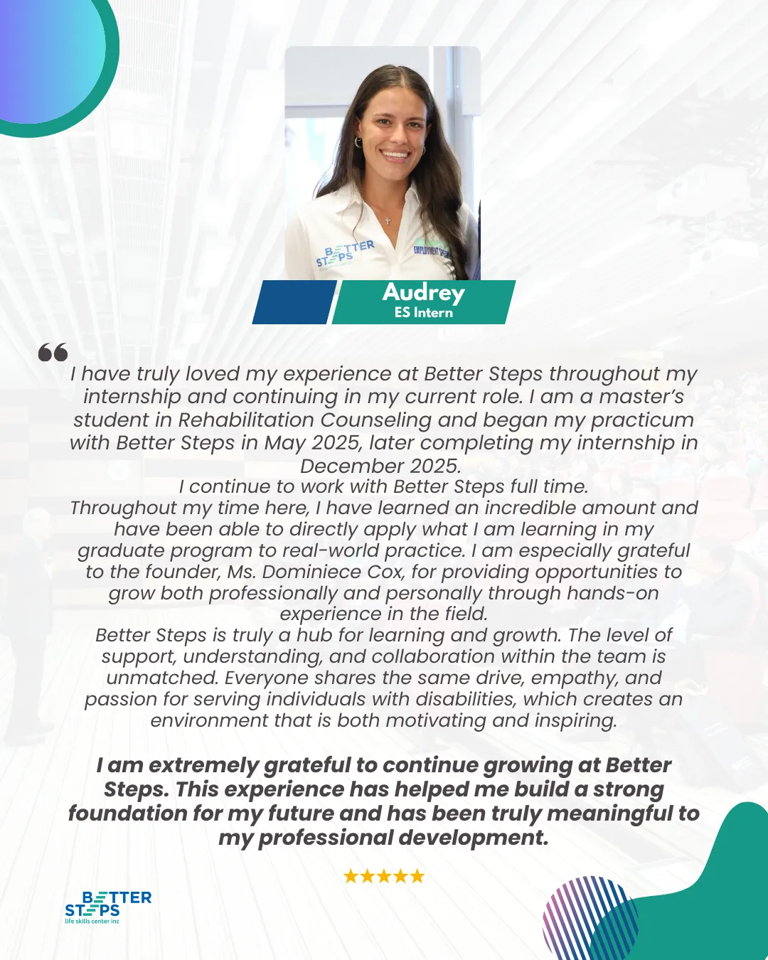 Better Steps Internship Program