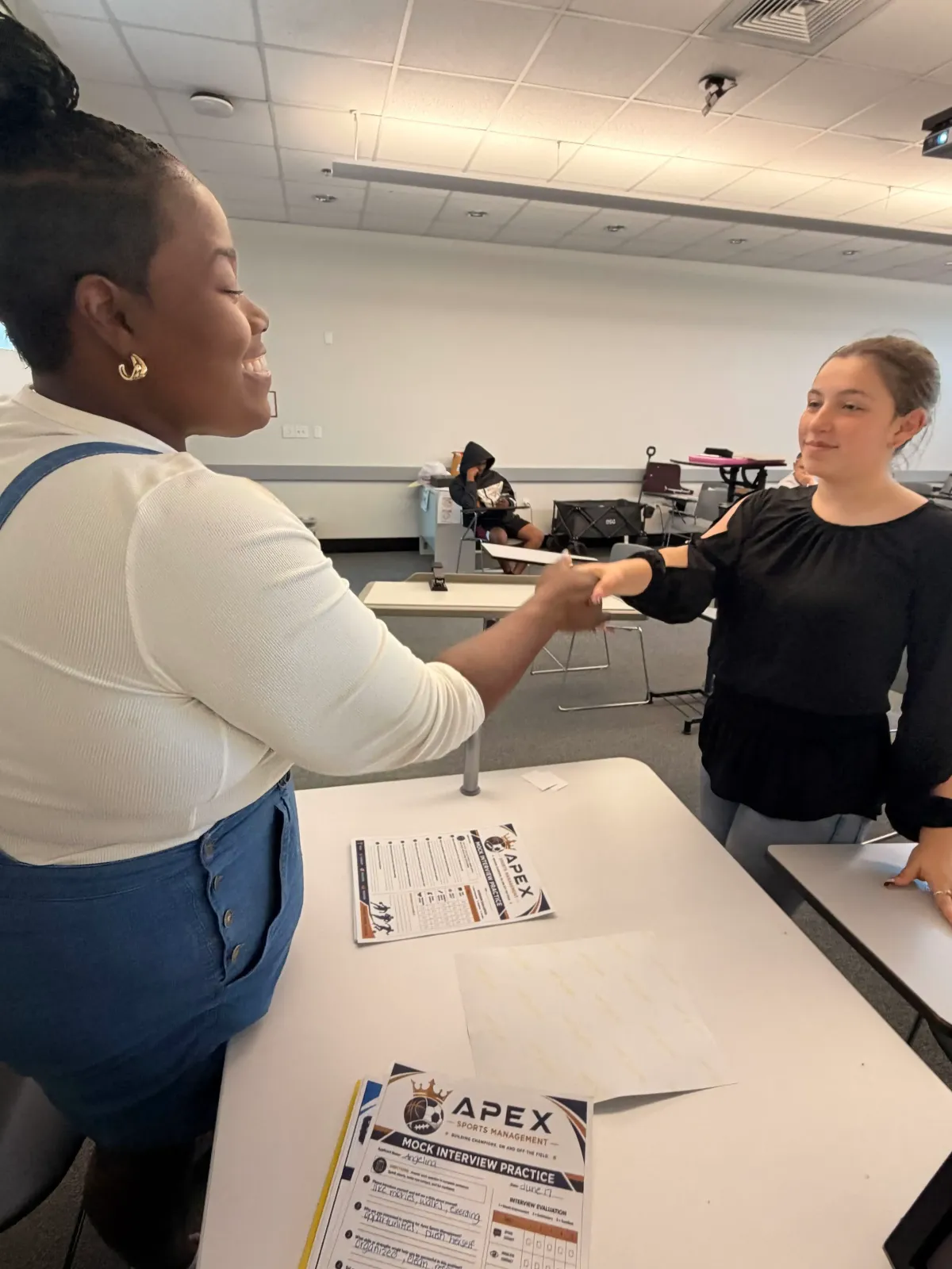 Students engaging in career discovery activities