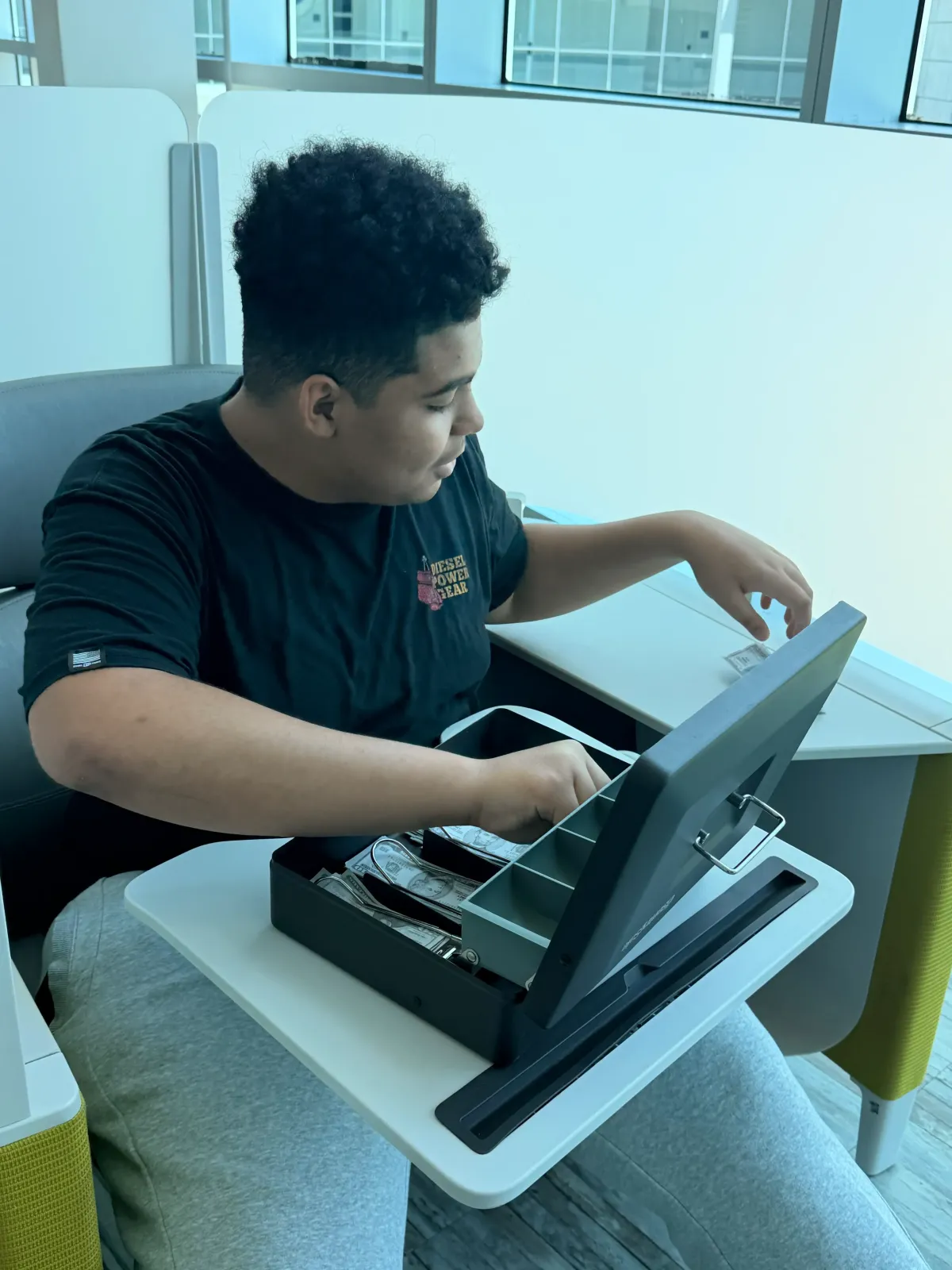 Students practicing professional skills