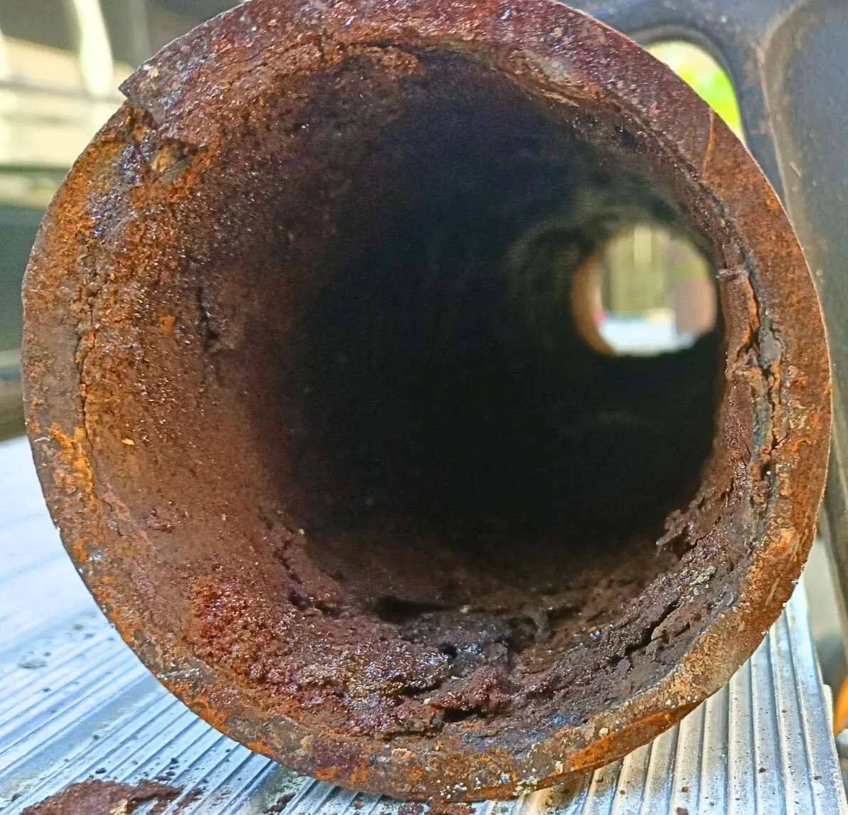 Before Cast Iron Descaling