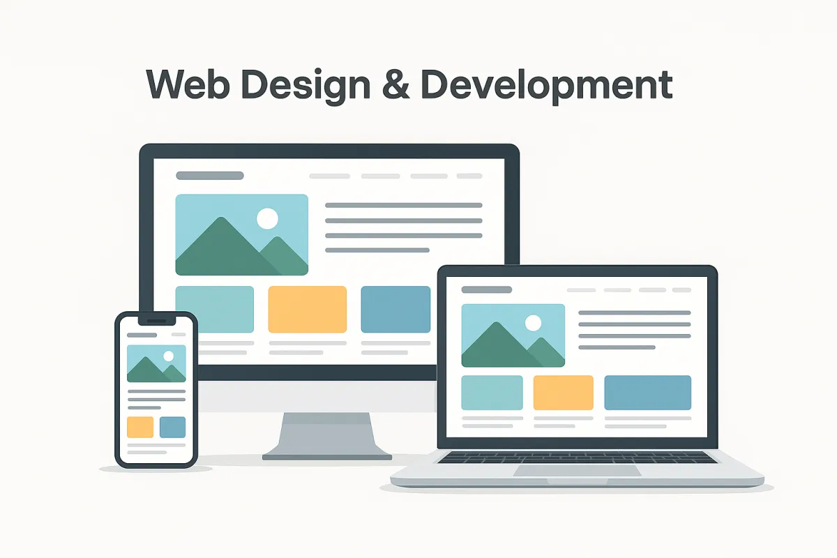 Business web design and development services