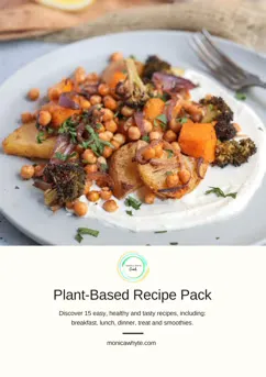 Plant-based recipe book 3D mockup