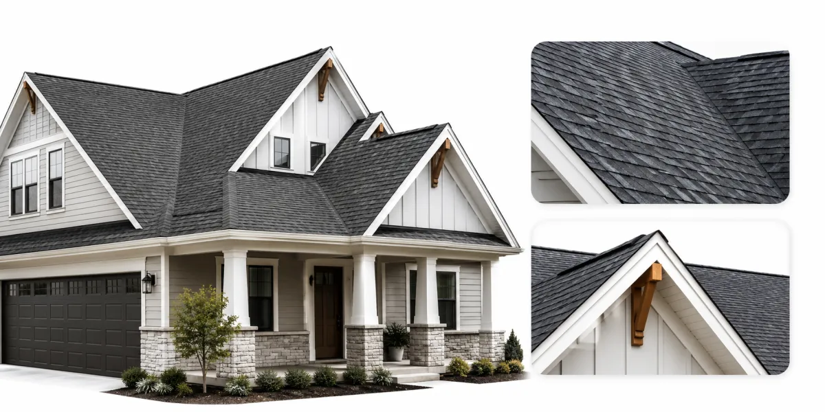 Roofing contractor meeting homeowner for free estimate