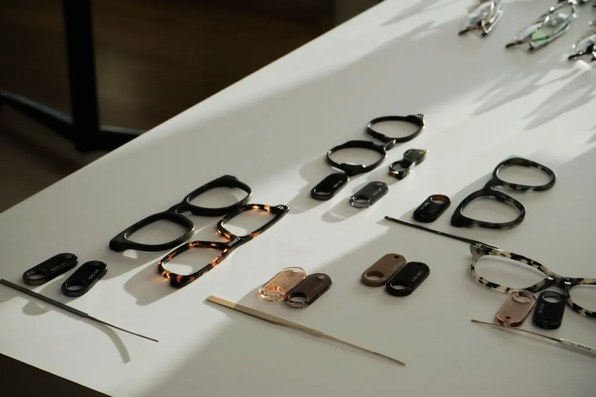 Custom fit eyewear collection at Eyes in Disguise, offering personalized frames for a perfect fit.