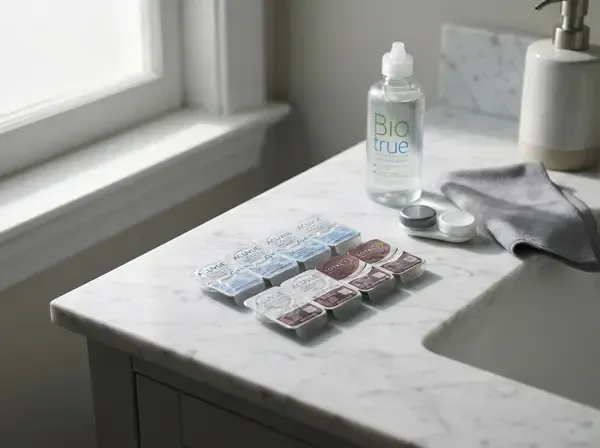 Contact lens hygiene essentials for San Francisco wearers - solution, case, and daily disposables