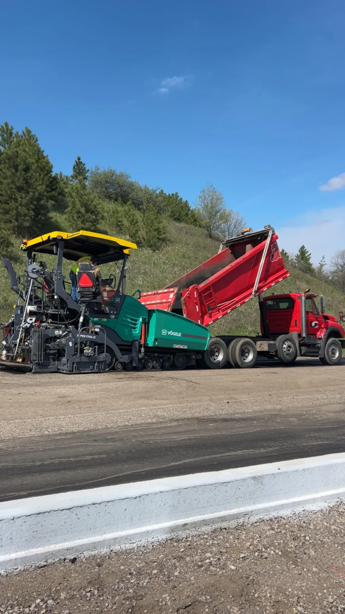 Paver on Jobsite