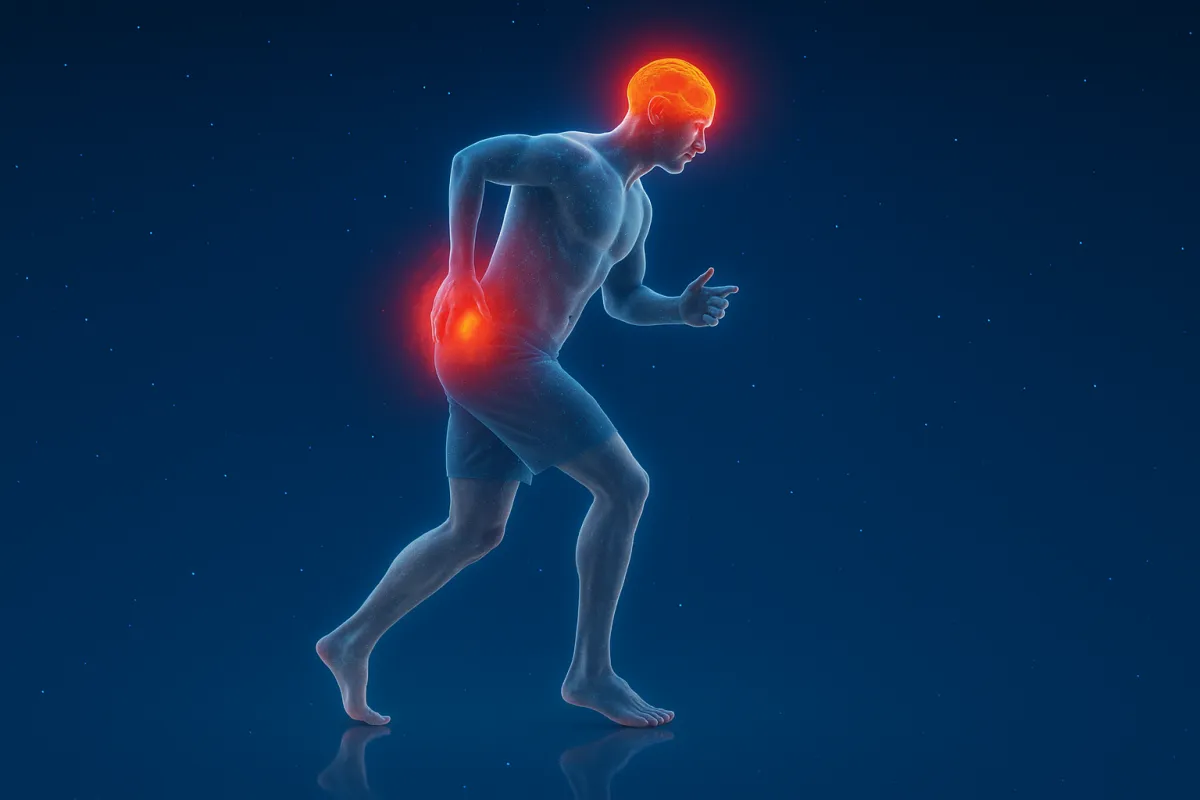 A person in pain