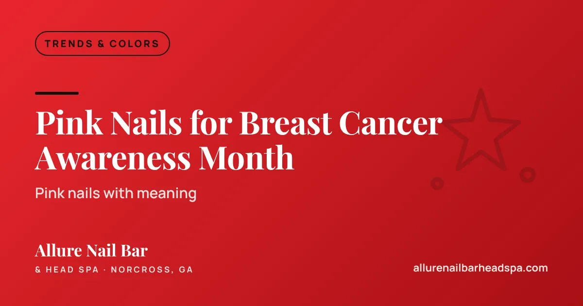 Pink Nails for Breast Cancer Awareness Month