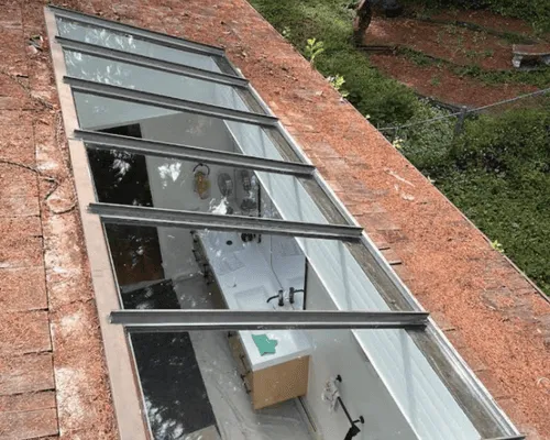 Skylight Glass Replacement And T-Bar To Pressure Plate Conversions in Vancouver