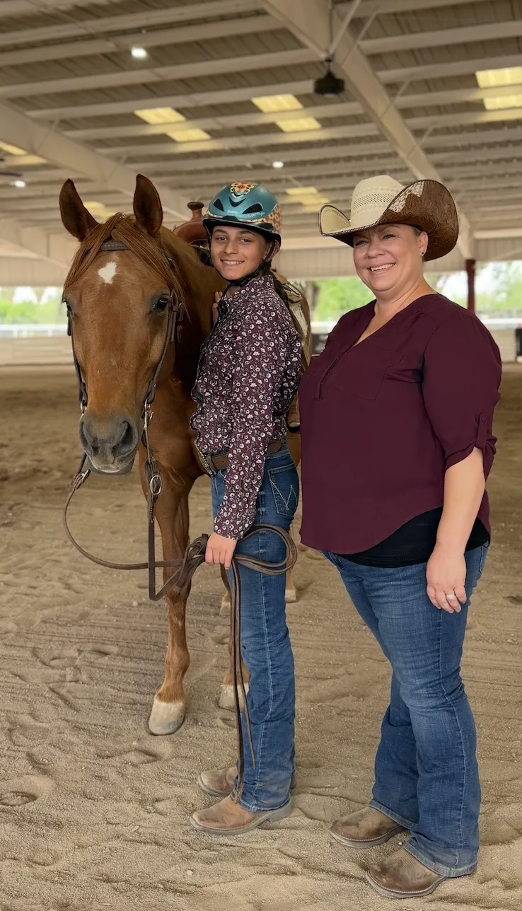 Expert horseback riding lessons at Belmontez