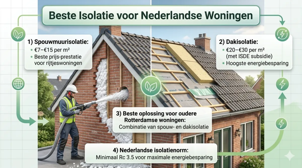 Welke isolatie is het beste voor jouw woning? Vergelijking 2026