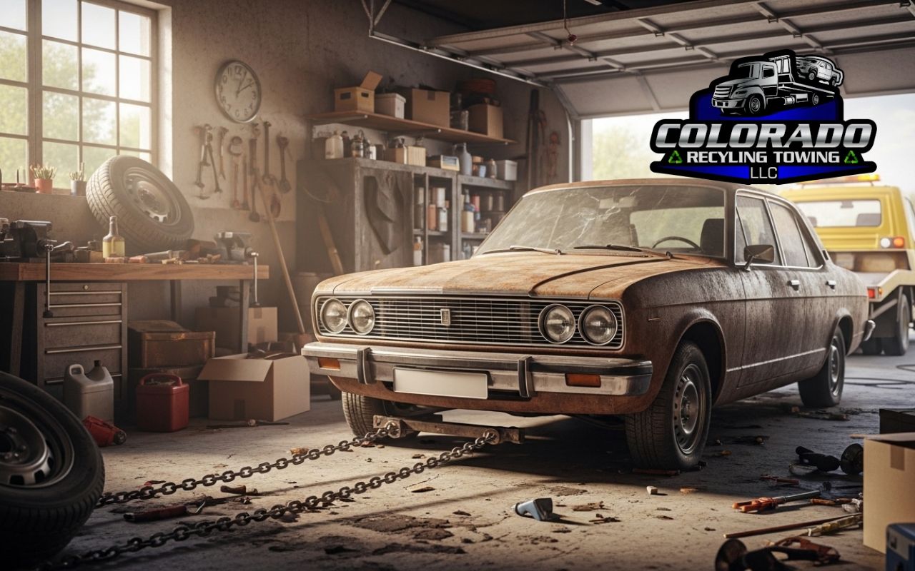 seasonal junk car tips showing winterizing old vehicles with a battery check