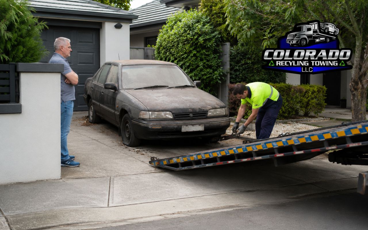 abandoned vehicle removal from private property driveway