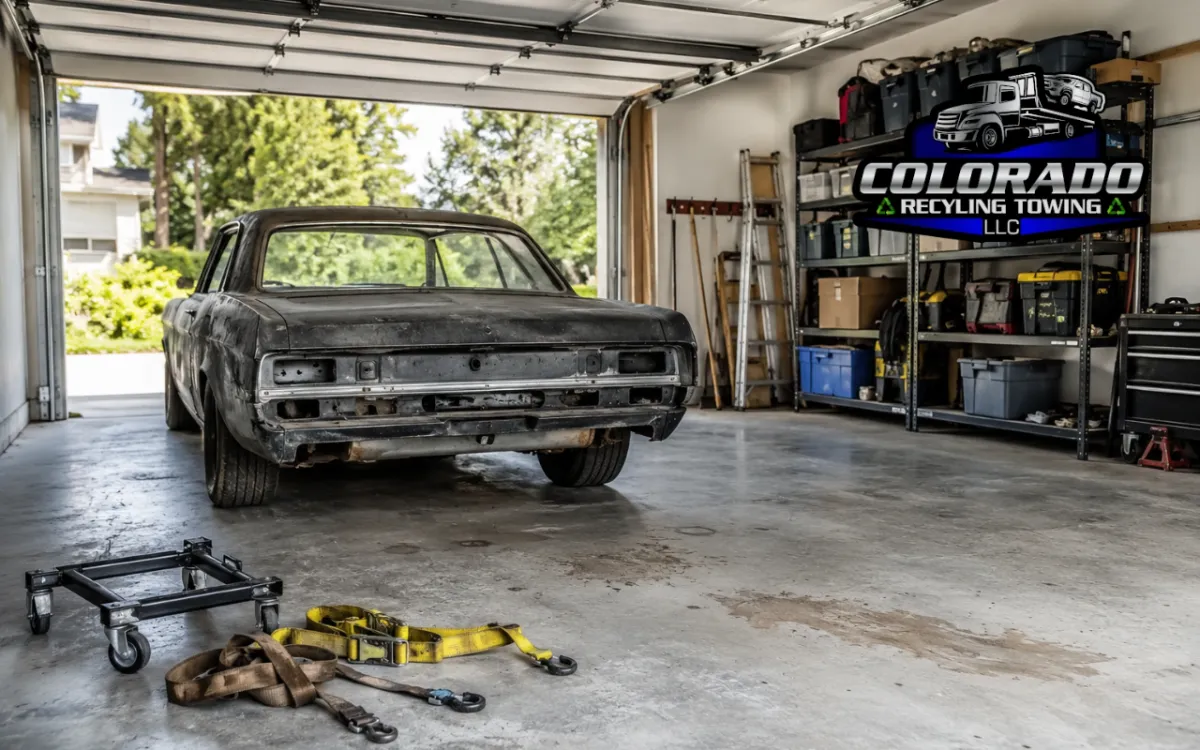 free car junk removal clearing space in a garage