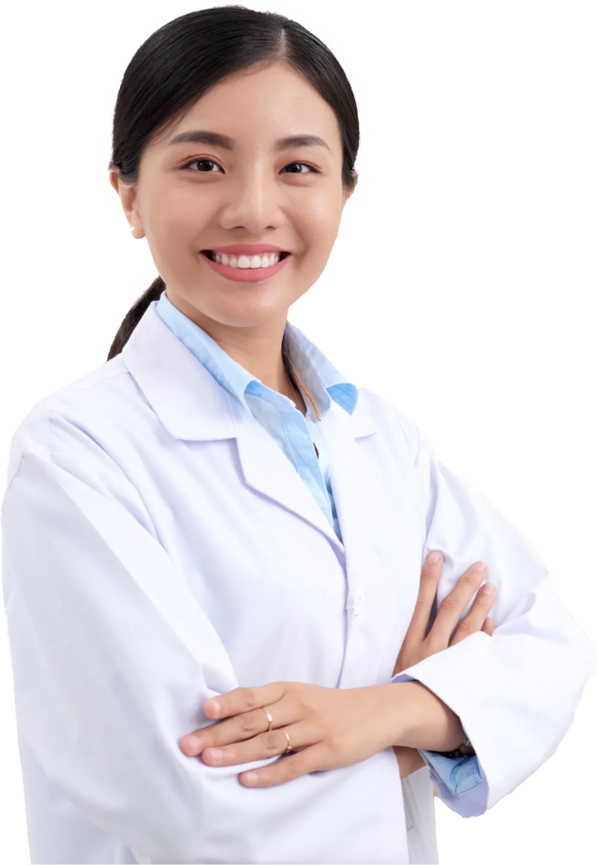 Smiling female dental professional