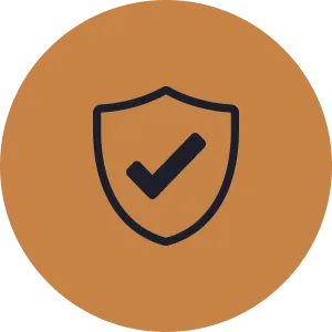 Shield icon representing LH3 fully licensed and insured transportation services