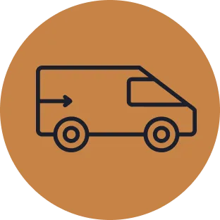"Fleet icon showing LH3 range of sedans, SUVs, Sprinters, limos, and buses for groups of all sizes"
