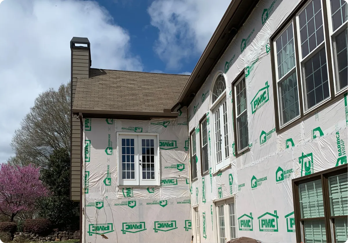 Reconstruction services in Dawsonville for homes damaged by natural disasters, including rebuilding walls, roofs, and foundations.