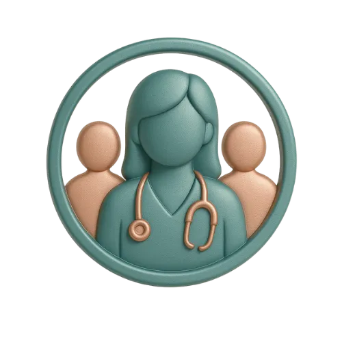 doctor holding red stethoscope