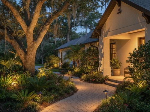 Landscape Light Installation in Oviedo, FL