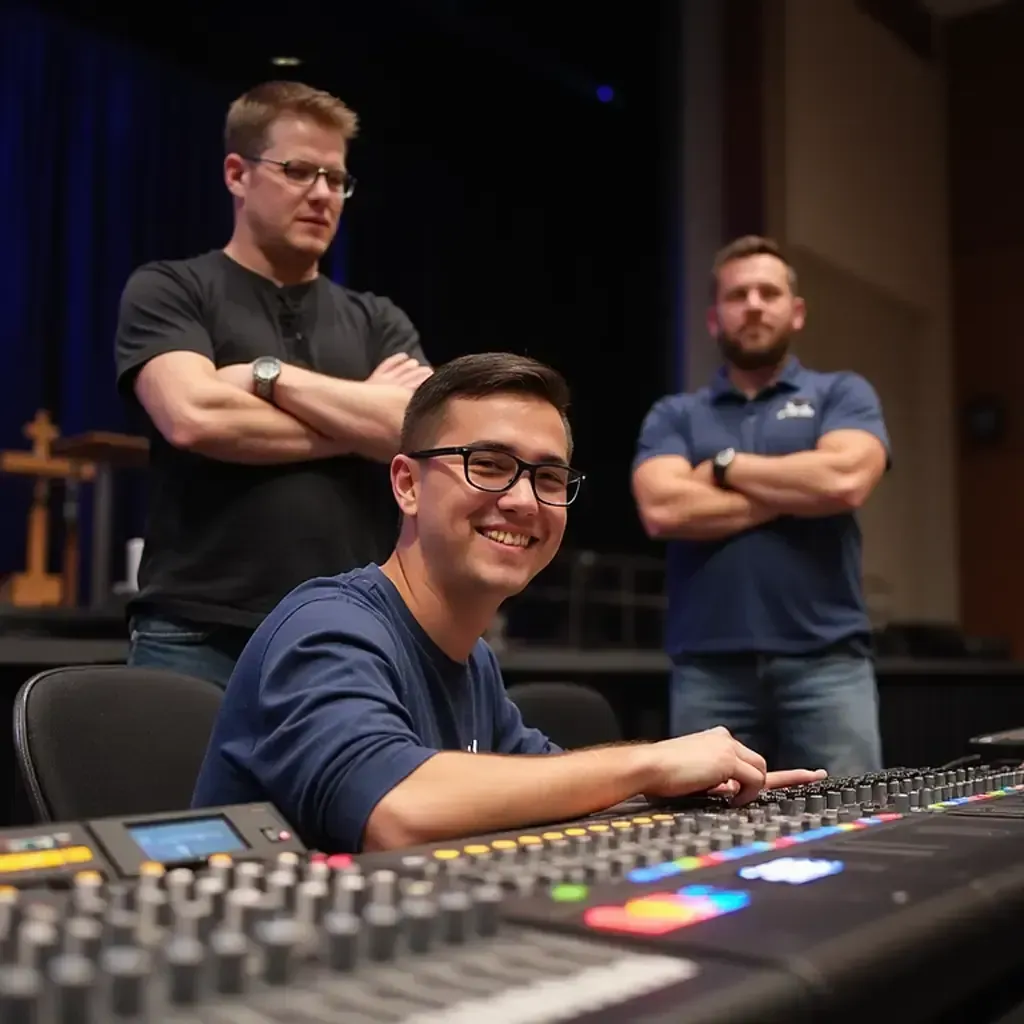 volunteer training for church sound team