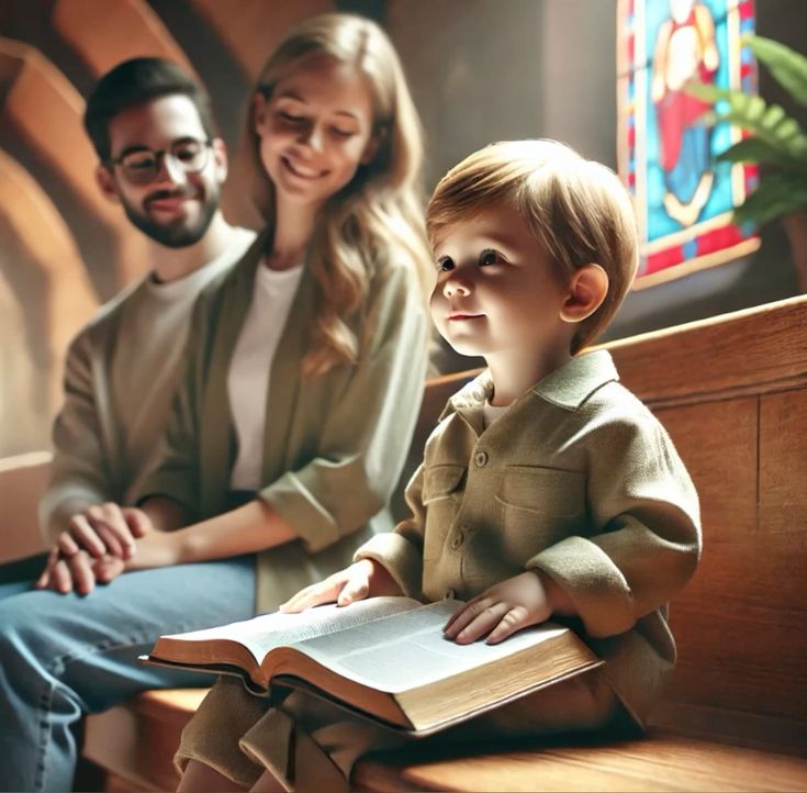 People sitting in pews at a religious service