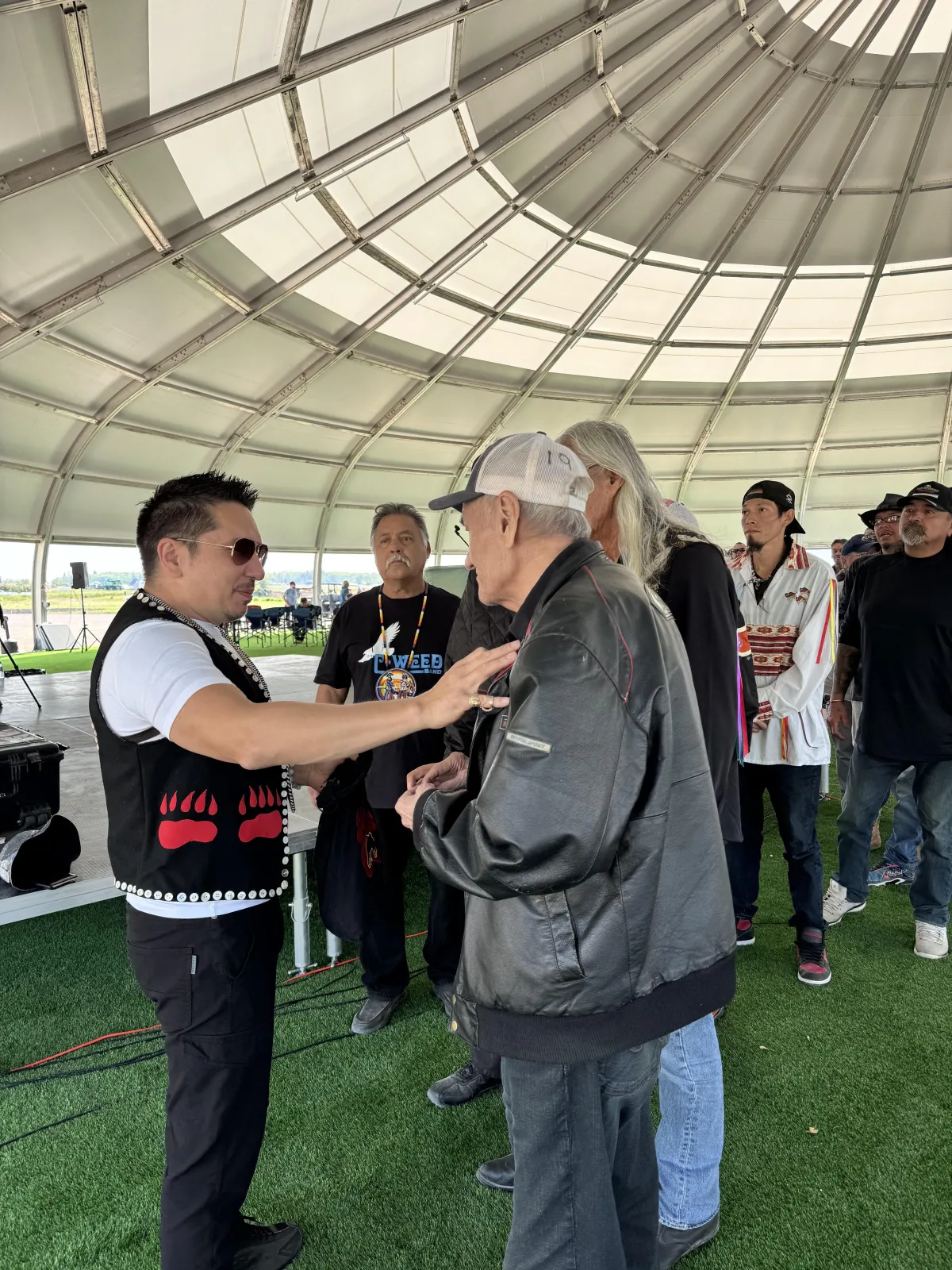 Elders sharing teachings with Indigenous youth