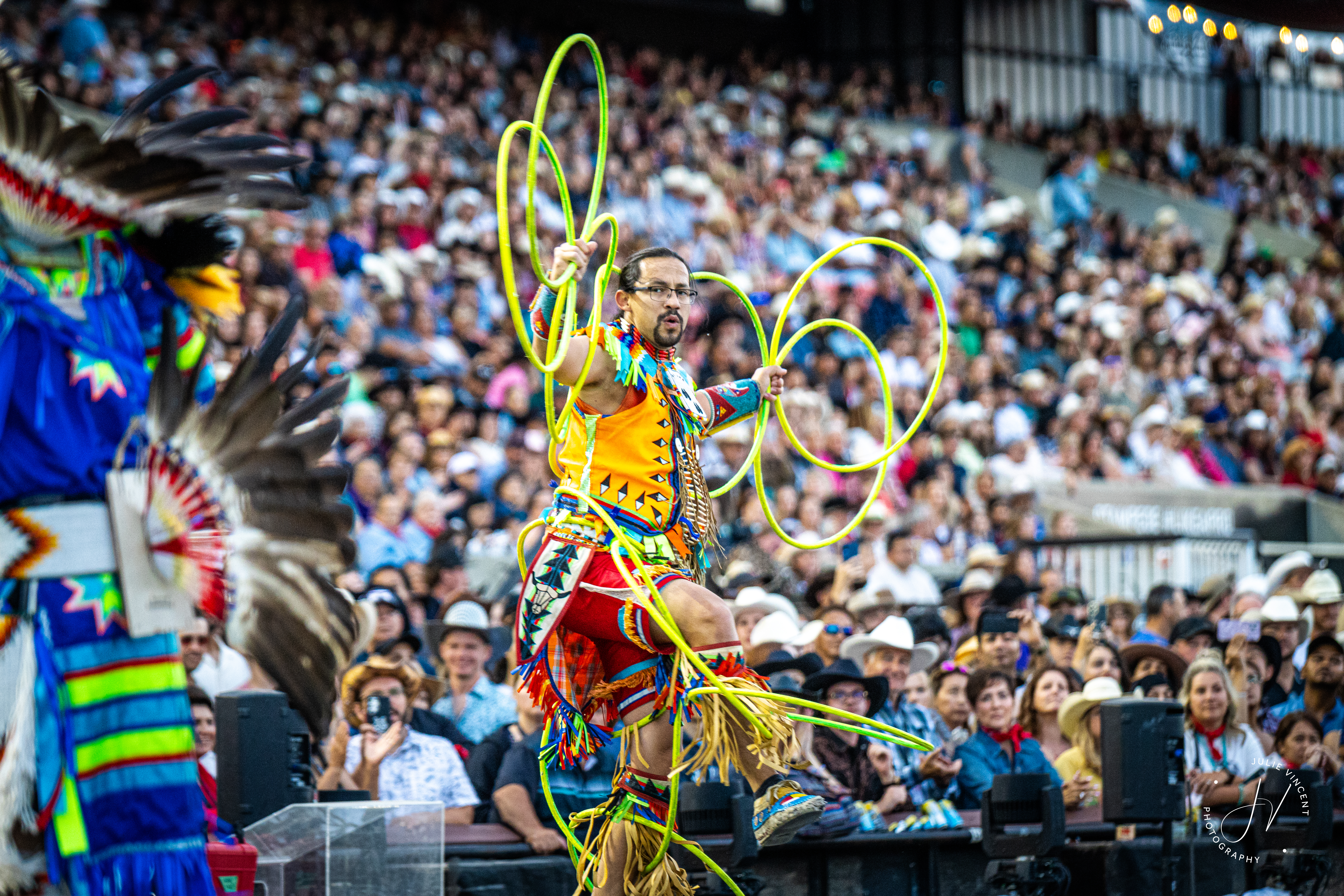 Dynamic world-class hoop dance presentation